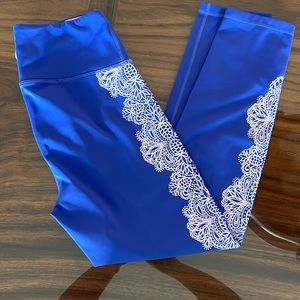 Lilly Pulitzer | Luxletic Weekender High Rise Leggings Corsica Blue